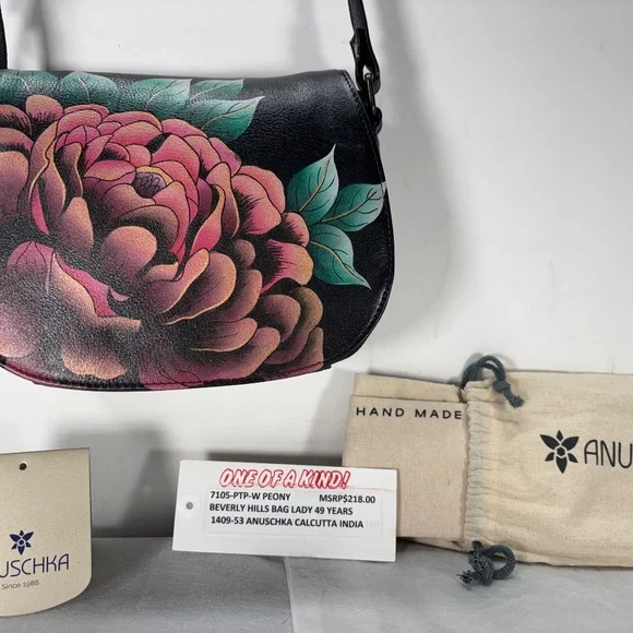 ANUSCHKA INDIA-NWT $218.00 NOW ! $139.00 MASTERPIECE PAINTING TOOK 8 WEEKS - Picture 7 of 16